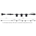 Гірлянда зовнішня Delux Belt Light NEW 20 м 25 патронів Е27 (без ламп) чорн IP 65 EN