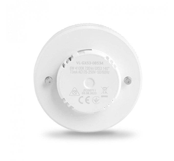LED лампа VIDEX GX53 8W 4100K 220V VL-GX53-08534 - 484794