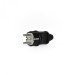 Вилка мережева з/з пряма 16А чорна TITANUM STANDARD TF-PL116G-B - 483971