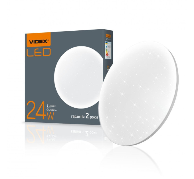 LED світильник настінно-стельовий VIDEX 24W 4100K Зоряне небо VL-CLR-244S - 298429