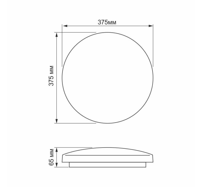 LED світильник настінно-стельовий TITANUM 32W 5000K Криві лінії TLCL-325CL - 481731