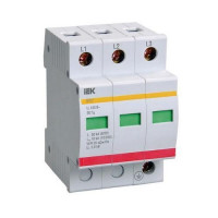 Обмежувач перенапруги IEK ОПС1-C3P 20kA/40kA/400B (MOP20-3-C)