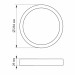 LED Світильник круглий накладний VIDEX 24W 5000K White VL-DLRS-245 - 296692