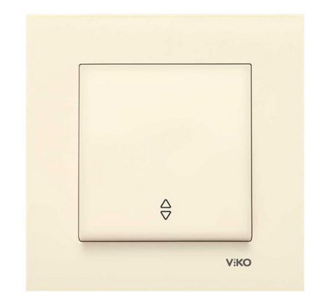 Вимикач VI-KO Karre кремовий 1кл прохідний (90960104)