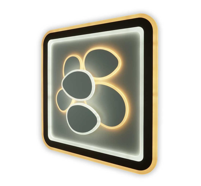 Світильник LED smart OREO+пульт 120W 3000-6000K IP20 коричневий квадрат ( 220415 )