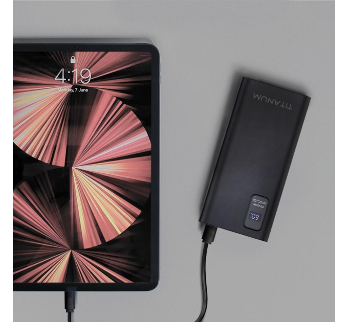 Повербанк TITANUM 728S 30000mAh 22.5W Black TPB-728S-B - 483414