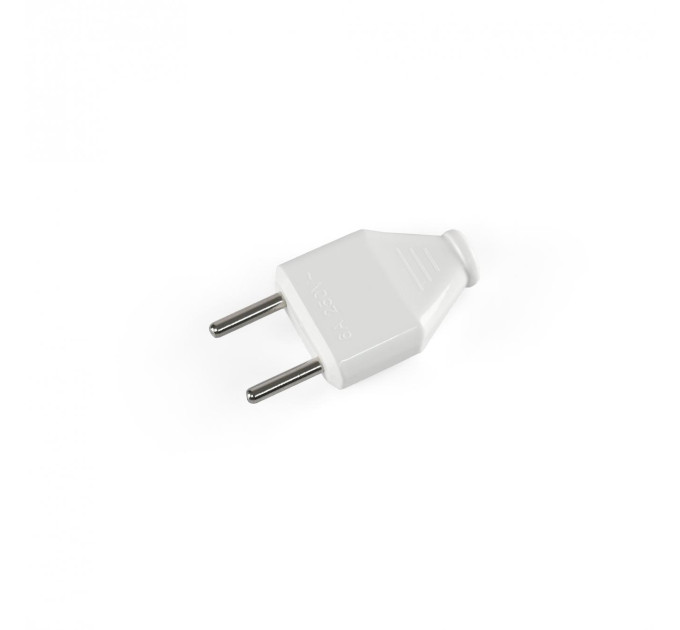 Вилка мережева б/з 6А біла TITANUM STANDARD TF-PL106-W - 483940