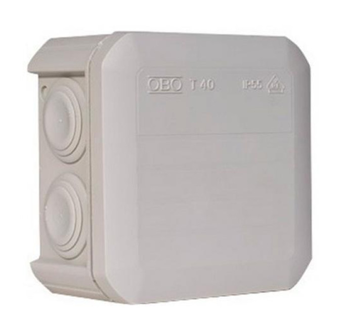Коробка розподільча OBO 90х90х52 T40 сіра IP55 ( 2007045 )