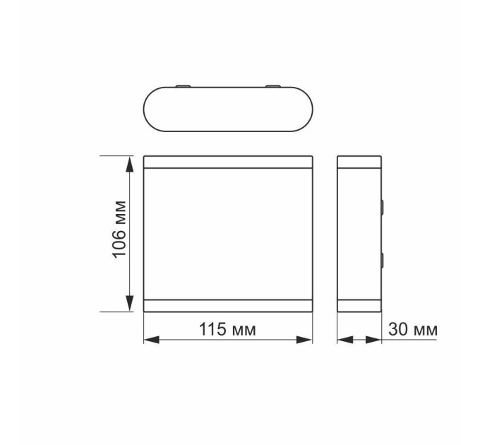 LED Світильник архітектурний AR06 IP54 VIDEX 6W 2700K білий VL-AR06-062W - 480925