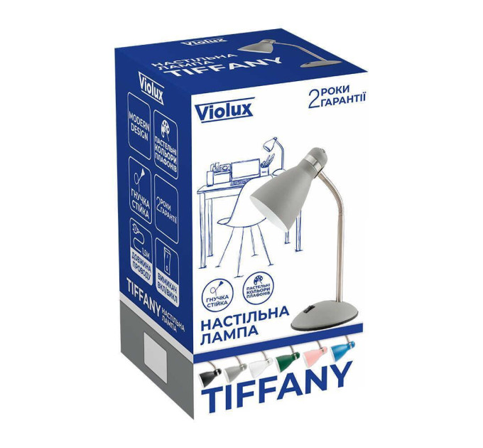 Світильник настільний TIFFANY Е27 зелений Violux ( 510304 )