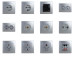 Розетка Nilson Touran срібло комп'ютерна 2-на CAT5e RJ45 ( 24131046 )