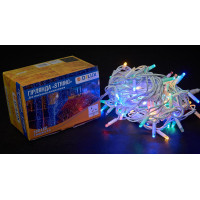 Гірлянда зовнішня DELUX STRING 100 LED 10m (2x5m) мульти/білий IP44 EN