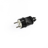 Вилка мережева з/з пряма 16А чорна TITANUM STANDARD TF-PL116G-B - 483971