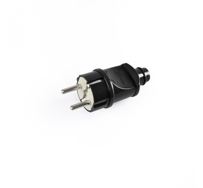 Вилка мережева з/з пряма 16А чорна TITANUM STANDARD TF-PL116G-B - 483971