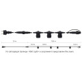 Гірлянда зовнішня Delux Belt Light NEW 10,4 м 13 патронів Е27 (без ламп) чорн IP 65 EN