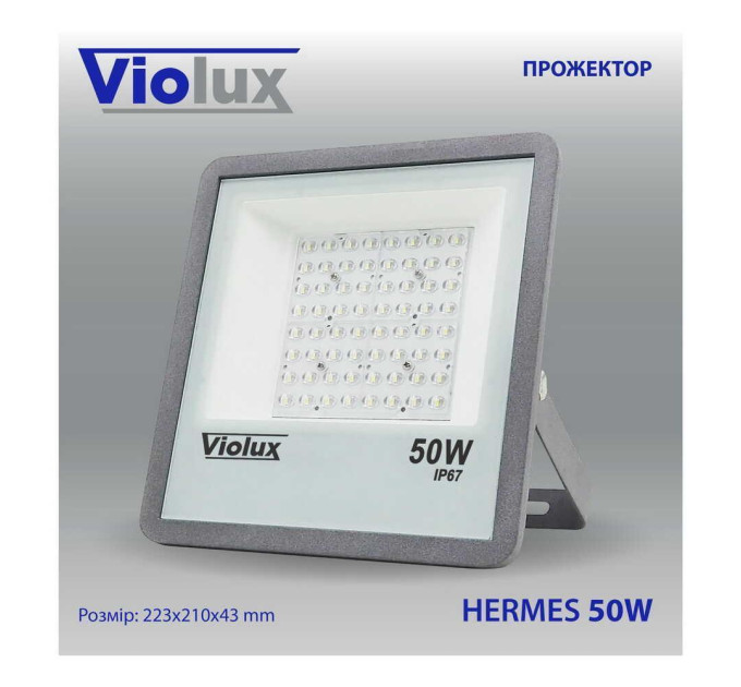 Прожектор LED Violux HERMES 50W SMD 6000K 5000lm IP67 ( 410092 )
