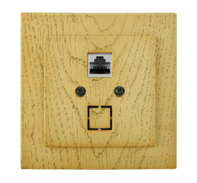 Розетка Nilson Touran клен комп'ютерна CAT5e RJ45 ( 24281044 )