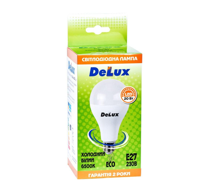лампа світлодіодна DELUX BL80 20Вт 6500K Е27 холодний білий
