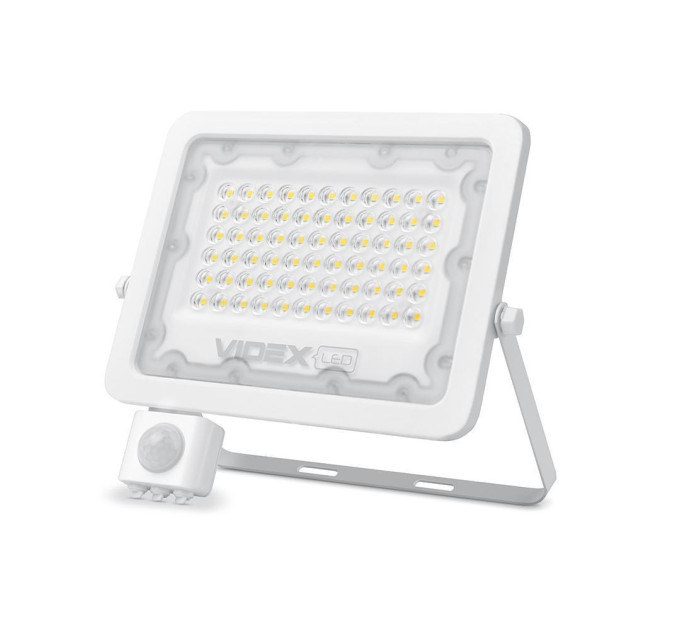 LED прожектор VIDEX F2e 50W 5000K з датчиком руху та освітленості VL-F2e505W-S - 480444