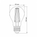 LED лампа VIDEX Filament A60FA 10W E27 2200K бронза VL-A60FA-10272 - 299044