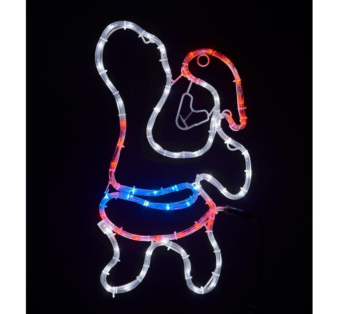 Гірлянда зовнішня DELUX MOTIF Santa Claus 55*31см б/ч/с IP44 EN