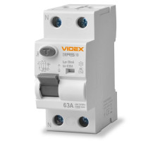 Диференційне реле VIDEX RESIST АС 2п 30мА 10кА 63А VF-RS10-DR2AC63 - 483025