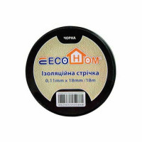 Ізострічка EcoHome 0,11мм х 18мм / 18м чорна ( ECO0150020020 )
