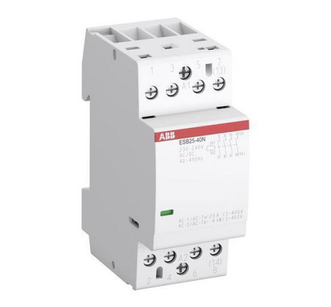 Контактор модульний ABB 2p 25А 230В AC/DC ESB25-20N-06 ( 1SAE231111R0620 )