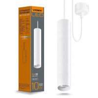 LED світильник підвісний накладний VIDEX 10W 4100K білий VL-SP-10034W - 480758