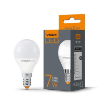 LED лампа VIDEX G45e 7W E14 3000K VL-G45e-07143 - 297262