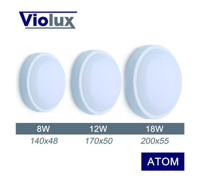 Світильник LED Violux НББ ATOM 18W 5000K IP54 ( 240021 )