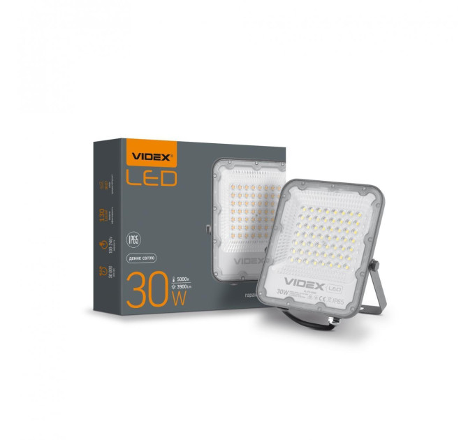 LED прожектор PREMIUM VIDEX F2 30W 5000K VL-F2-305G - 299624