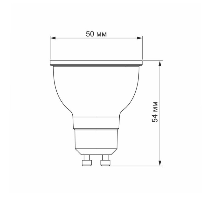 LED лампа VIDEX MR16e 6W GU10 3000K VL-MR16e-06103 - 297354