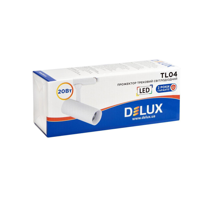 Прожектор світлодіодний трековий DELUX TL04 20 Вт 36° 4000K білий