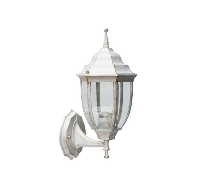 Світильник садово-парковий Violux Prag-D античний білий 60W Е27 IP44 ( 500010 )