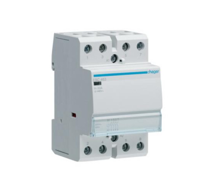 Контактор модульний Hager 63A 4NO 230B AC (ESC463)