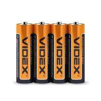 Батарейка сольова Videx R6P/AA 4шт SHRINK R6P/AA 4pcs S - 290430