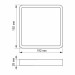 LED Світильник накладний квадрат VIDEX 18W 5000K Black VL-DLSS-185B - 485067