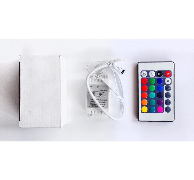 Світлодіод. ПРА DELUX YL24 2A контролер RGB, з пультом