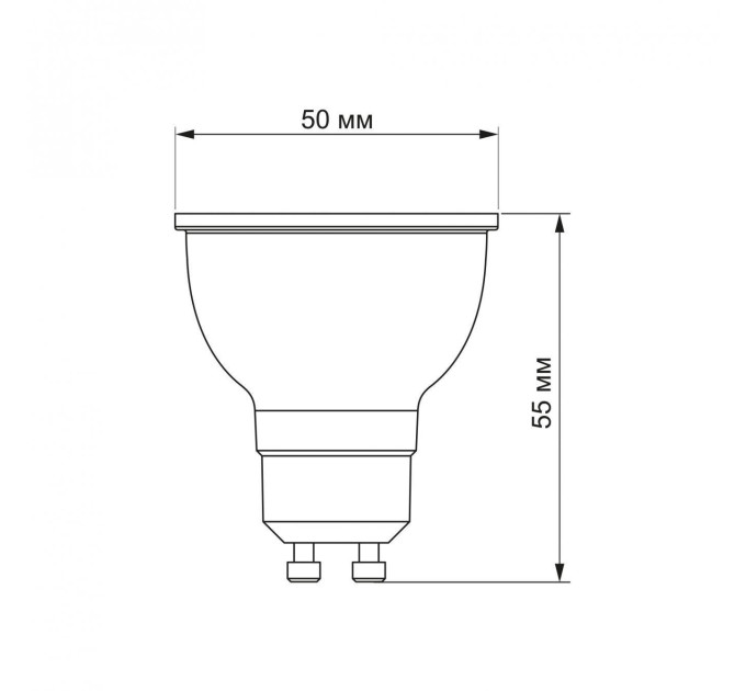 LED лампа VIDEX MR16eL 7W GU10 4100K VL-MR16eL-07104 - 484848
