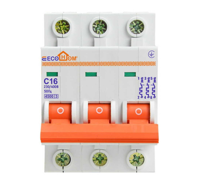 Автоматичний вимикач ВА ECOHоме 3P C25 ( ECO010030005 )