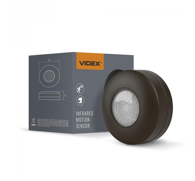 Датчик руху та освітленості VIDEX VL-SPC12B 220V 1200W інфрачервоний VL-SPC12B - 484626