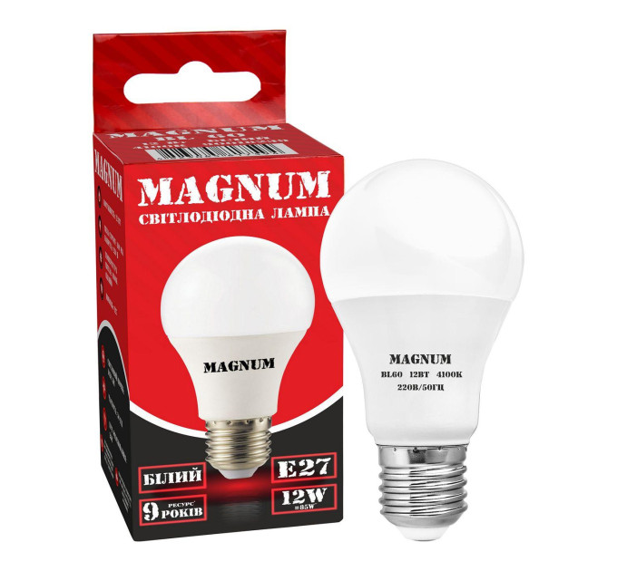лампа світлодіодна MAGNUM BL 60 12 Вт 4100K 220В E27