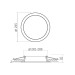 LED світильник Back вбудований круглий VIDEX 26W 5000K VL-DLBR-265 - 482295