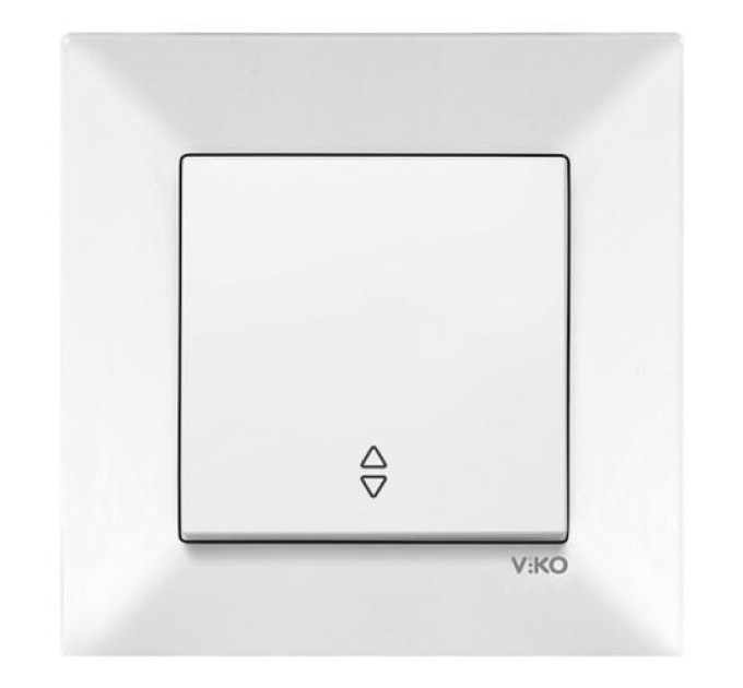 Вимикач VI-KO Meridian білий 1кл прохідний (90970004-WH)