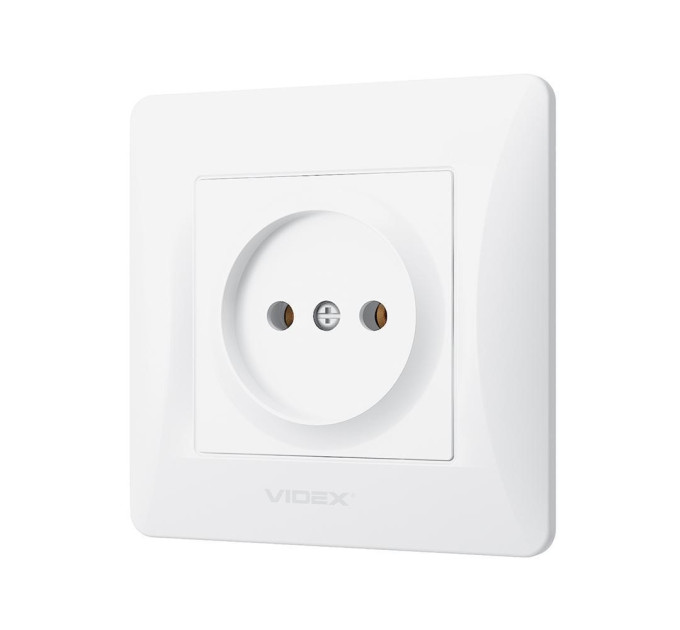 Розетка одинарна біла VIDEX BINERA VF-BNSK1-W - 294971
