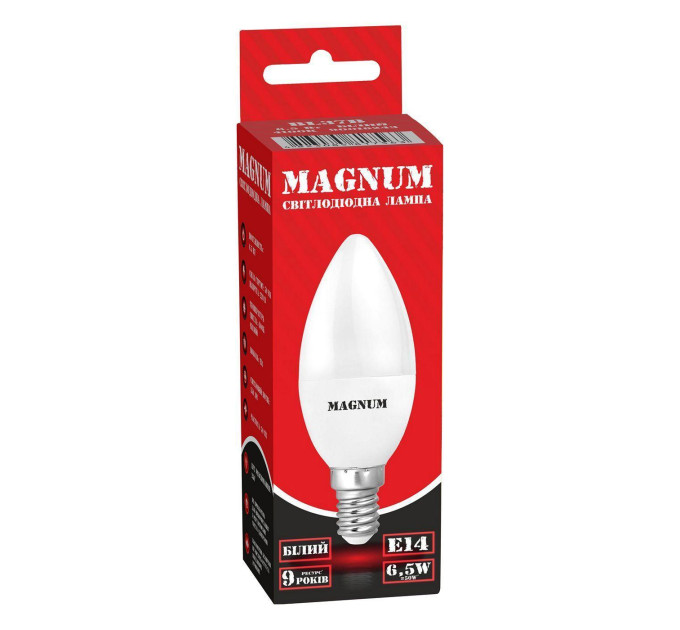 Лампа світлодіодна MAGNUM BL37B 6,5Вт 4100K E14 220В