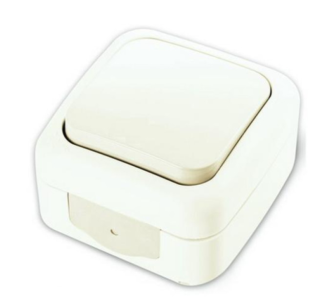 Вимикач VI-KO Palmiye білий 1кл накладний IP54 (90555401)