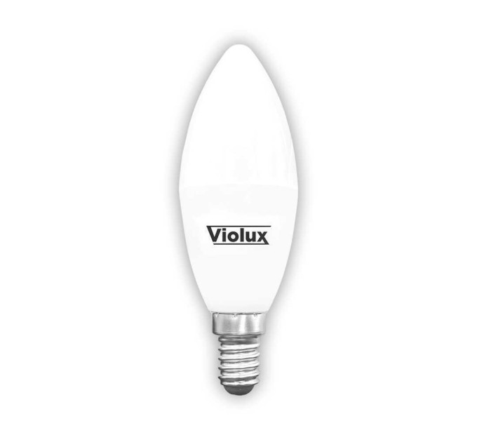 Лампа світлодіодна QUANTUM C37 6W E14 3000K Violux ( 814283 )