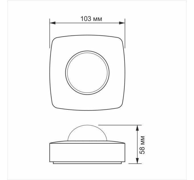 Датчик руху та освітленості VIDEX VL-SPC24W 220V 1200W інфрачервоний VL-SPC24W - 299884